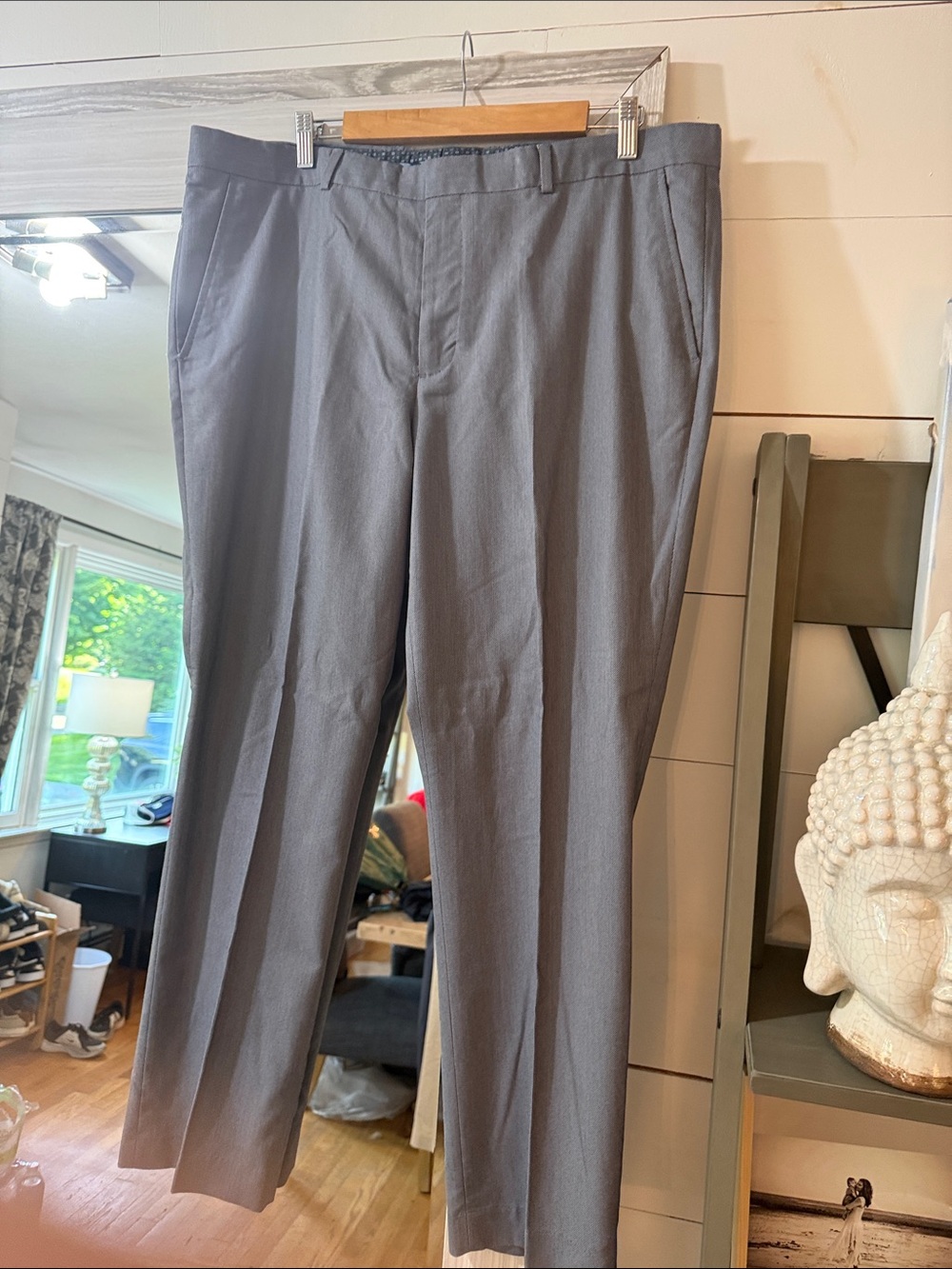 Men's Classic Gray Dress Pants - Tailored Fit